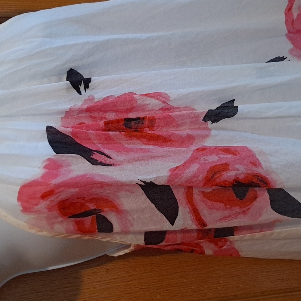 Kate Spade New York White Halter Dress With Pink Rose Print - Picture 8 of 12